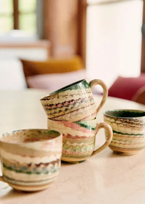 Sezane Coffret De 4 Tasses - Florence Girod- Les Invités | La Vaisselle