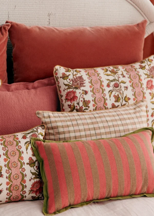 Sezane Coussin Rayures Amalfi - Petit Modèle- Les Tissus