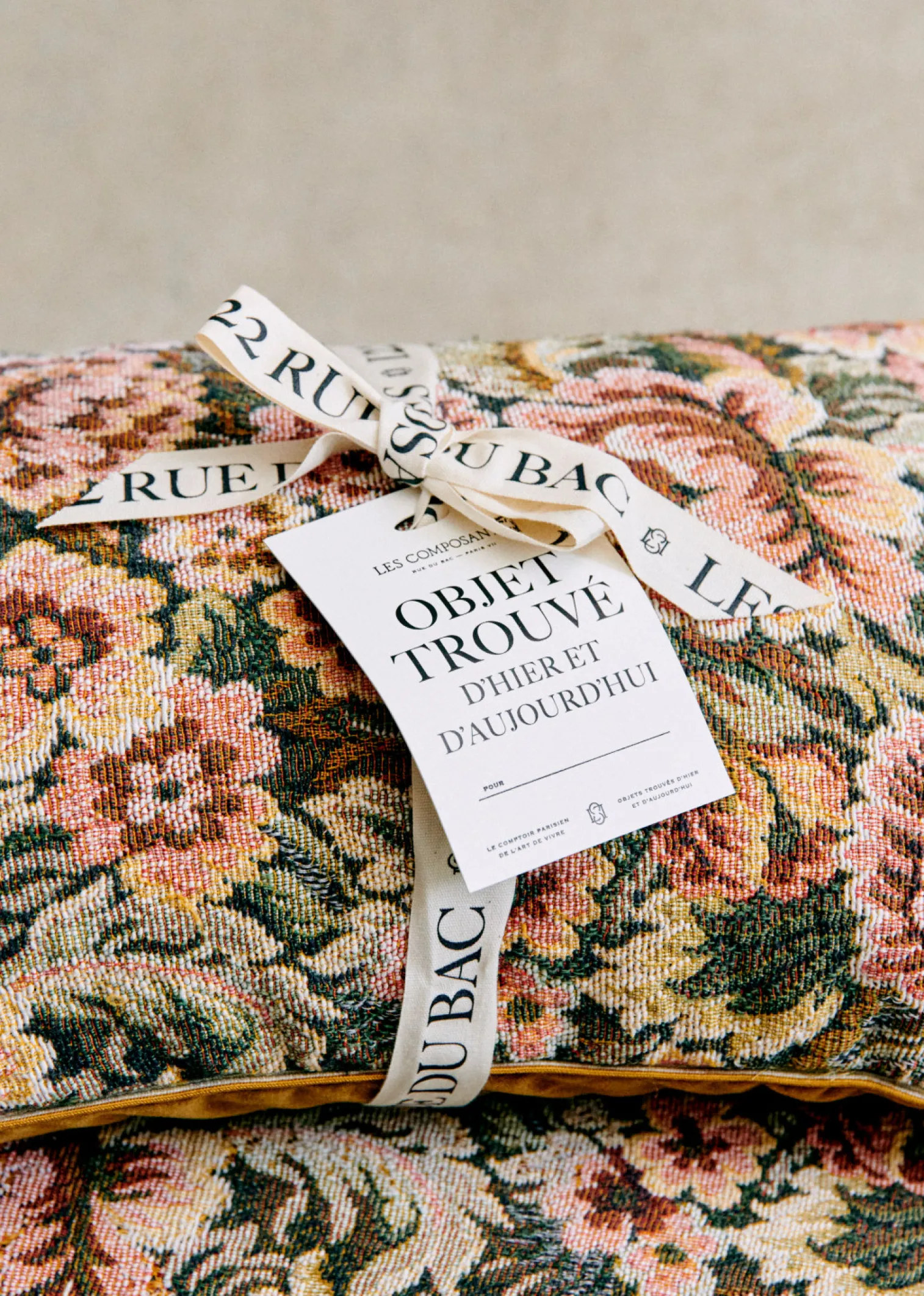 Sezane Coussin Vintage - Très Grand Modèle- La Sélection Vintage | Les Tissus