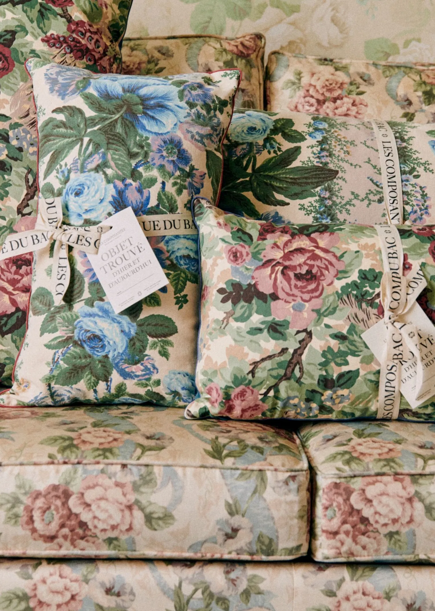 Sezane Coussin Vintage - Très Grand Modèle- La Sélection Vintage | Les Tissus