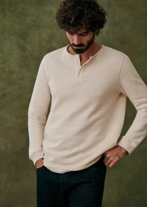 Sezane Henley Spike- Col tunisien | T-shirt manches longues