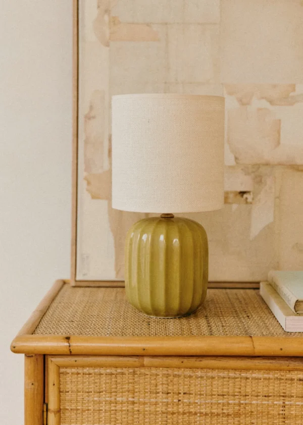 Sezane Lampe Traviata Petit Modèle - Vert Olive- Les Lumières