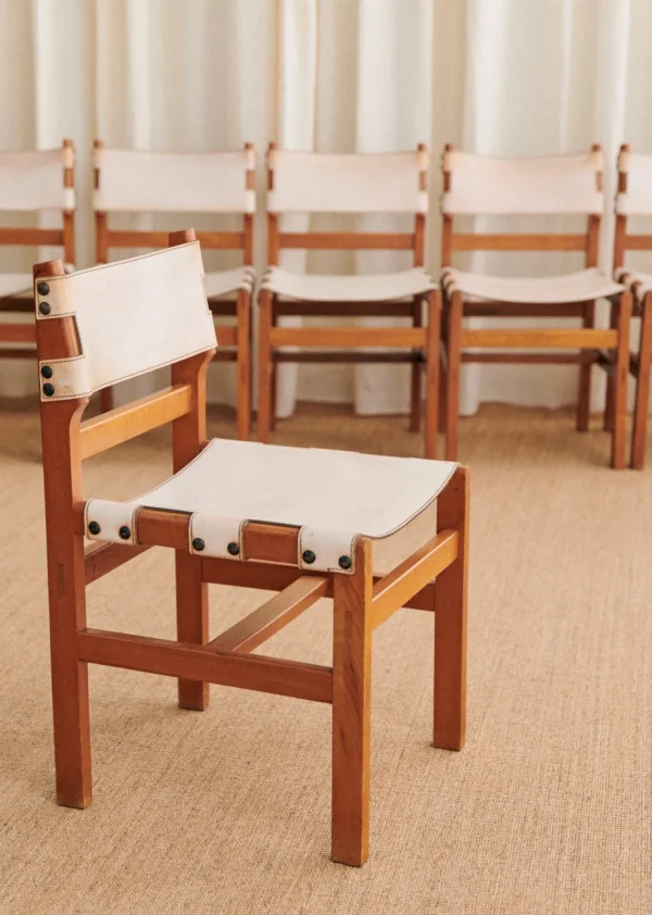 Sezane Lot De 6 Chaises Maison Regain Années 1960- La Sélection Vintage