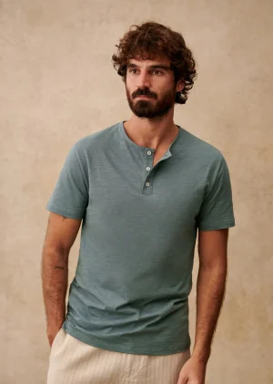 Sezane T-shirt Clapp- Col tunisien | T-shirts manches courtes
