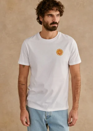 Sezane T-Shirt Orange- T-shirts motif | T-shirts manches courtes